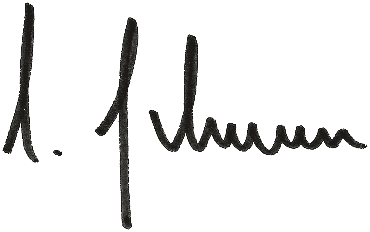 Signature of Andreas Schnee